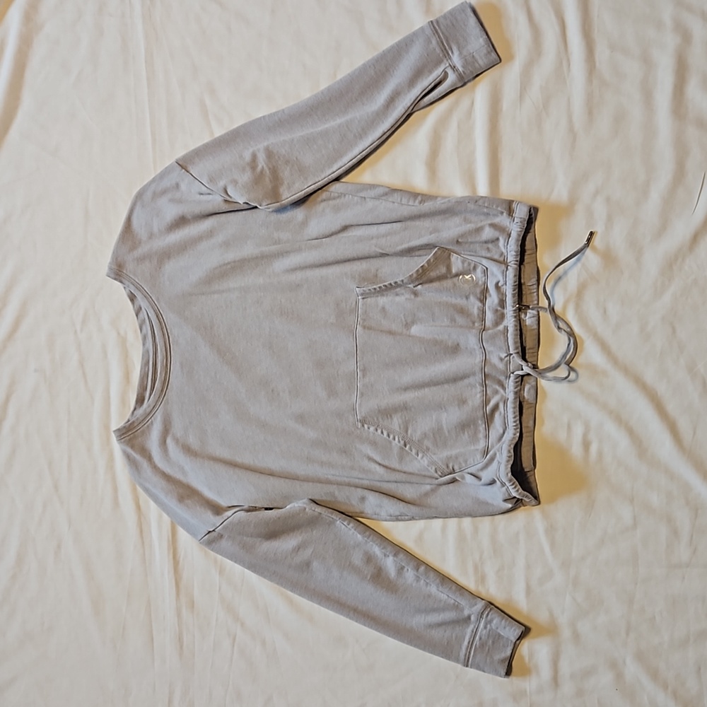 Michael Kors long sleeve drawstring waist shirt